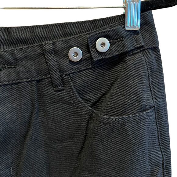 Commense Jeans Womens Black M High Waist Straight Leg NWT - Picture 3 of 12